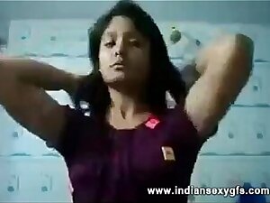 Desi Mavika Stripping To tease her boyfriend in this self shot video - indiansexygfs.com